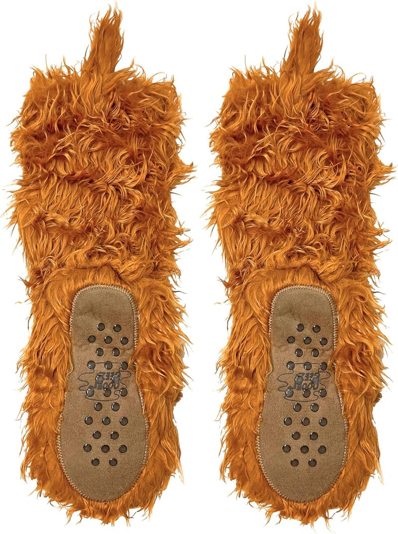ooohyeah Kids’ Funny Fuzzy Animal Slipper Socks, Cute Soft Non-Slip Warm Socks for Girls & Boys, Size 1-5 - Image 2